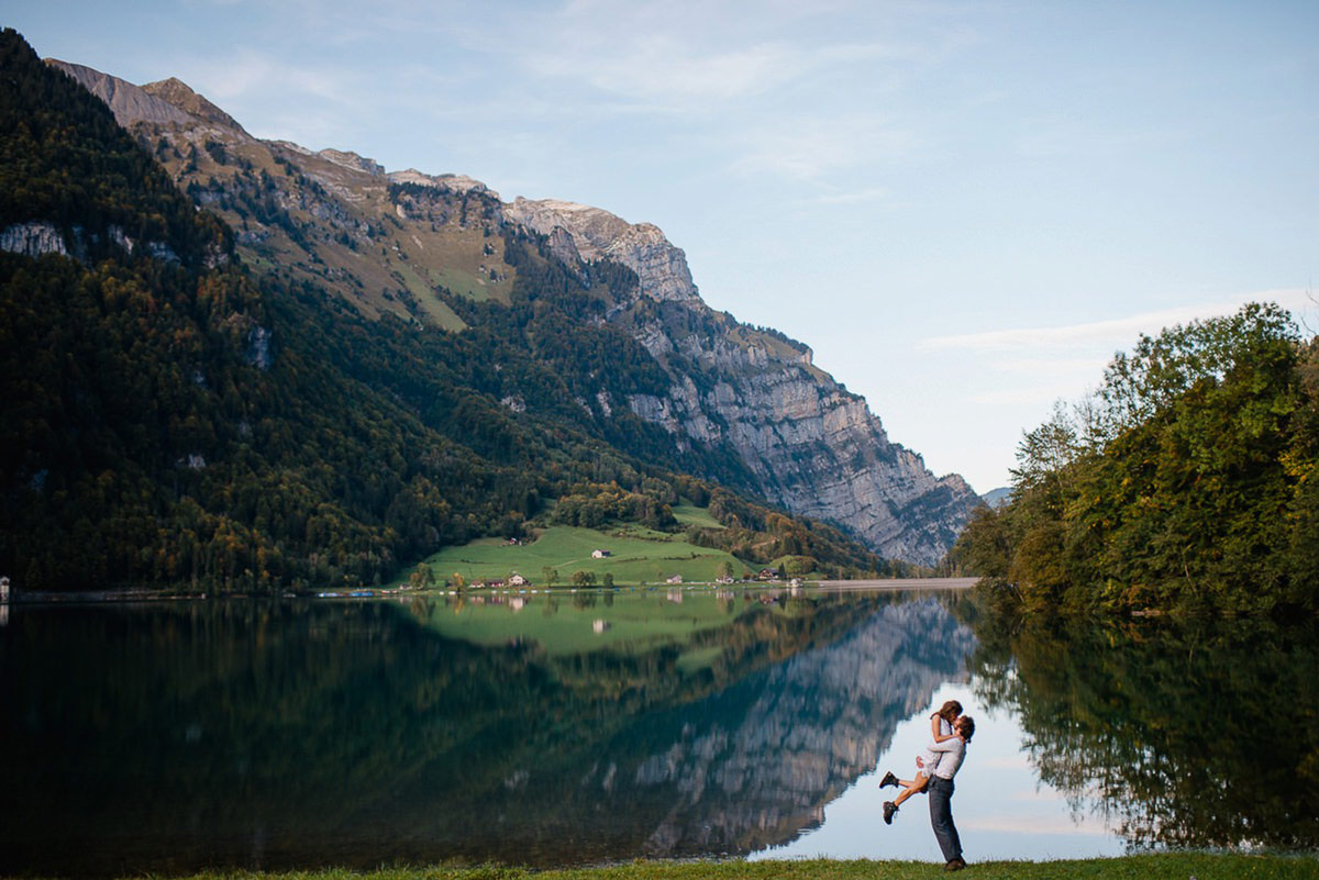 Wedding in Klöntalersee