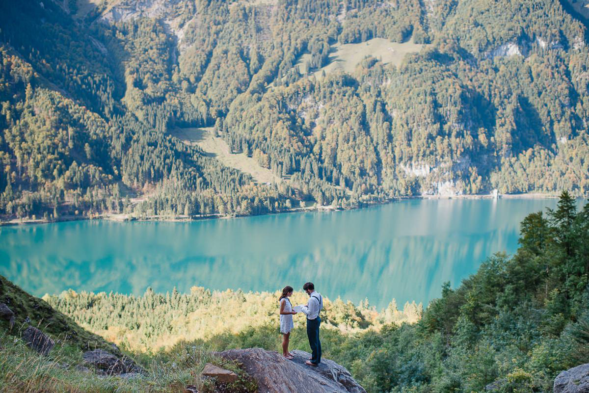 Wedding in Klöntalersee