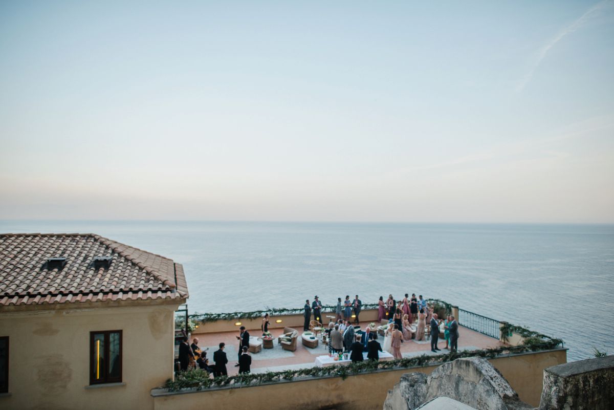 Terrace at NH hotel in Amalfi